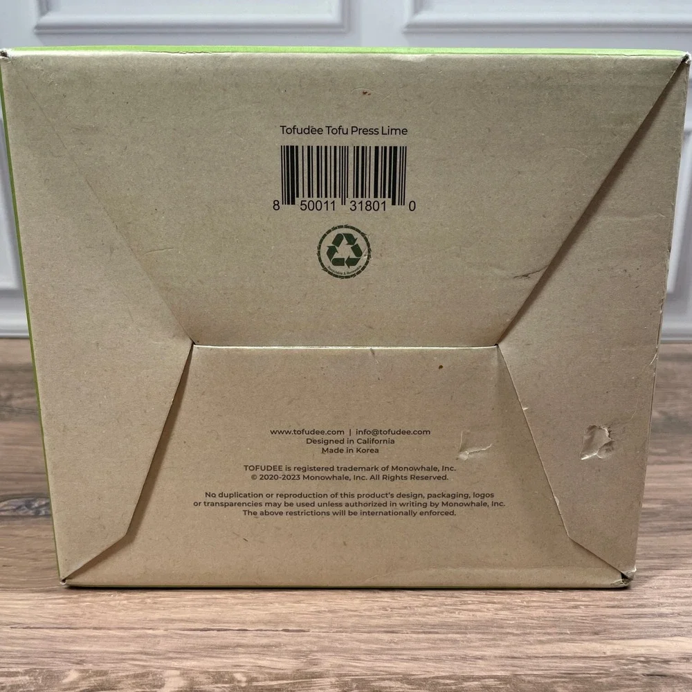 Tofudee Tofu‎ Press Lime Green Intelligent Patented Kitchen Gadget New Open Box